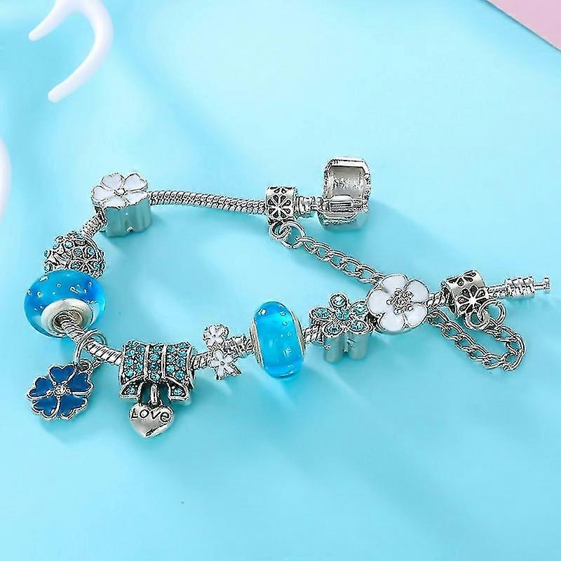 Charm-Armband mit floralem Muster – Elegantes Geschenk