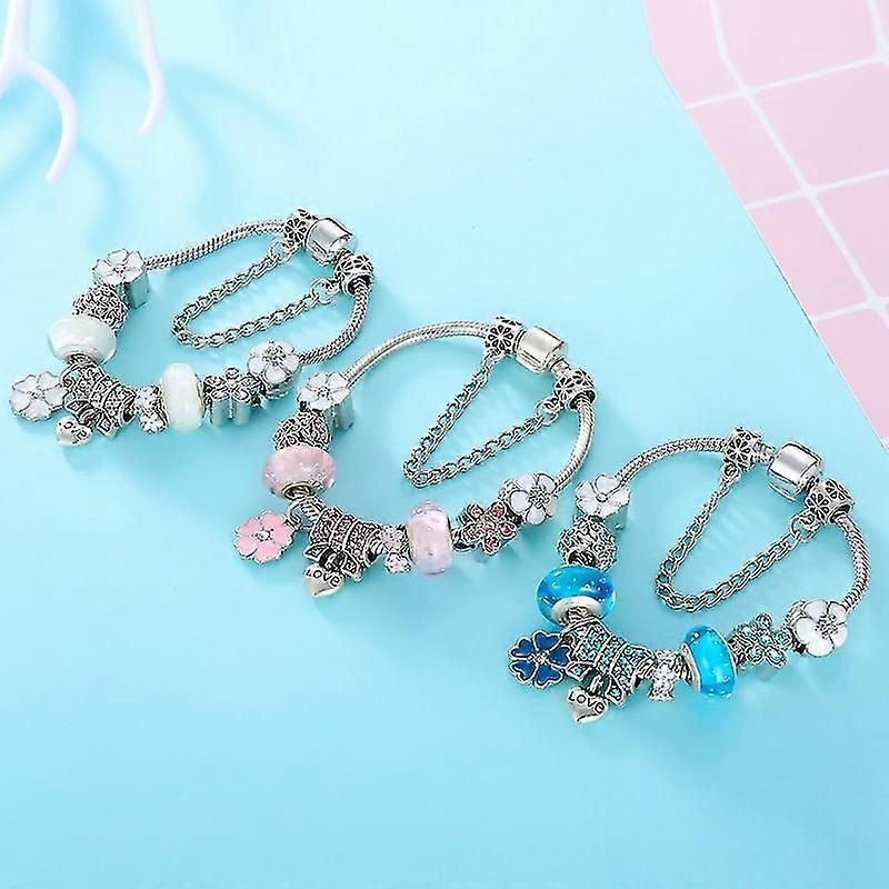 Charm-Armband mit floralem Muster – Elegantes Geschenk