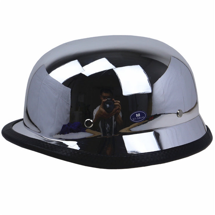 Vintage Chrome Motorradhelm Karnz