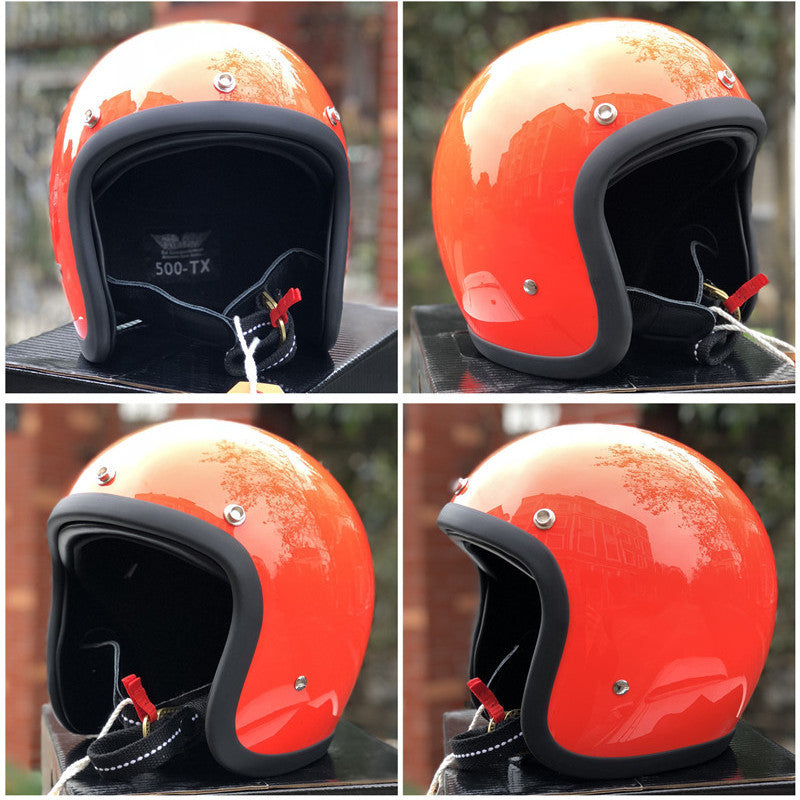Retro Open-Face Motorradhelm Karnz