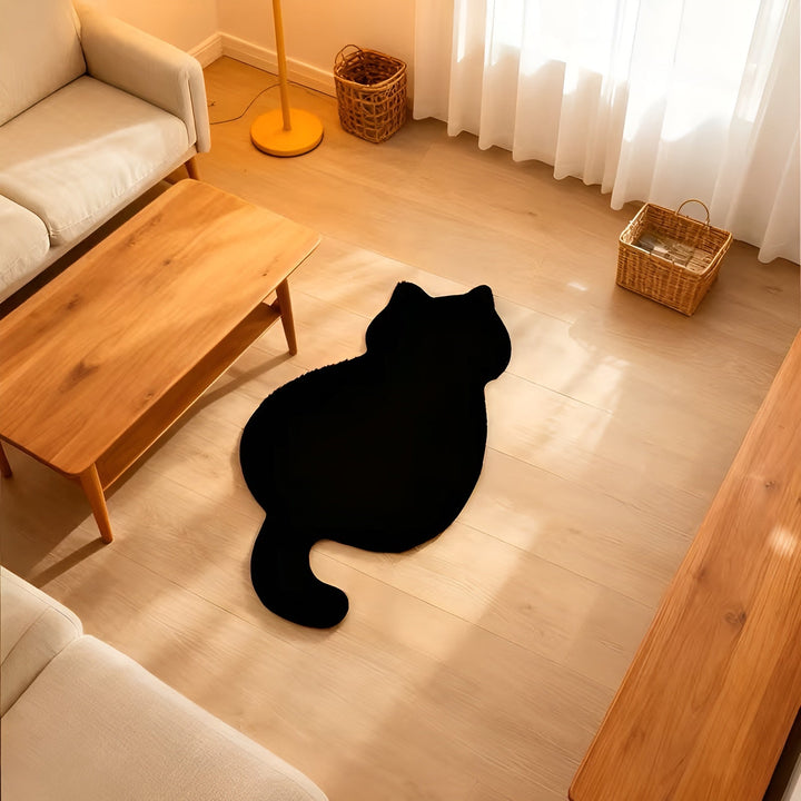 Kleinere Decke in Katzenform – weich und gemütlich | Perfekt für Sofa, Regal oder Kommode | Karnz
