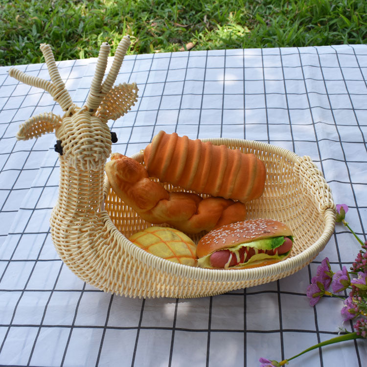 Dekorative Geflochtene Servierplatte in Tierform Karnz
