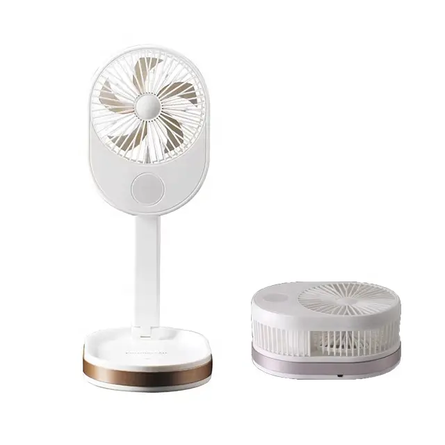 Tragbarer und faltbarer wiederaufladbarer LED-Ventilator | Karnz