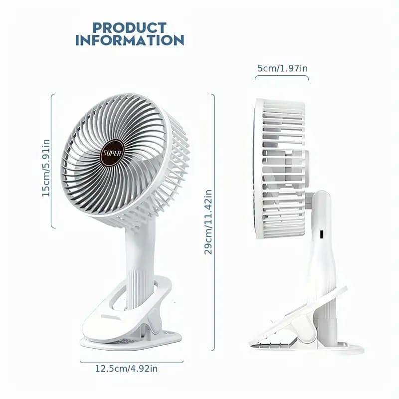Tragbarer  Wiederaufladbarer  Schreibtischventilator | Karnz