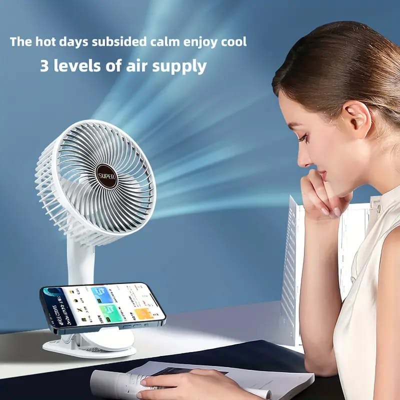 Tragbarer  Wiederaufladbarer  Schreibtischventilator | Karnz