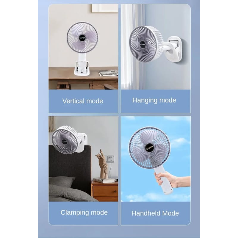 Tragbarer  Wiederaufladbarer  Schreibtischventilator | Karnz