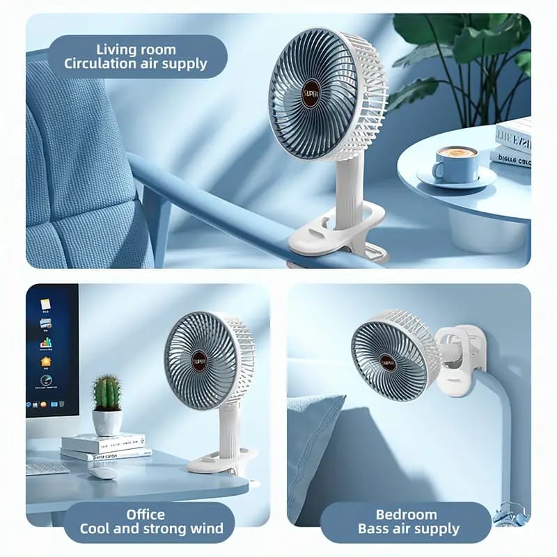 Tragbarer  Wiederaufladbarer  Schreibtischventilator | Karnz