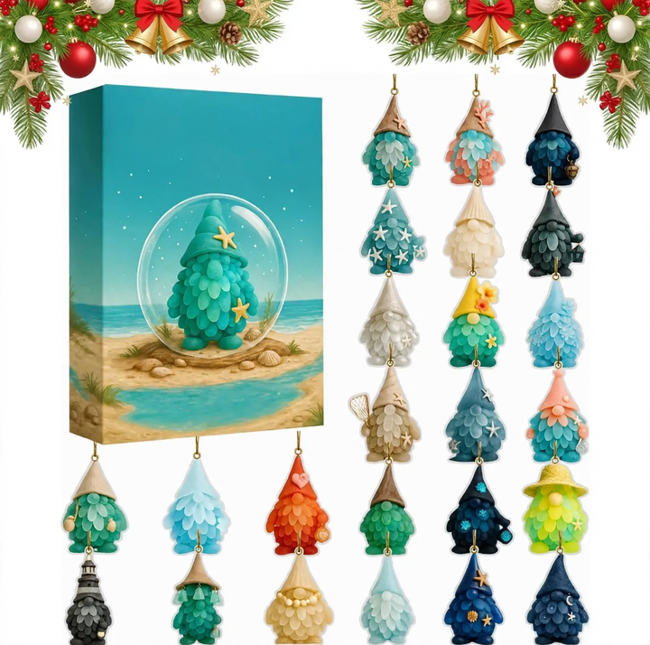 Weihnachtlicher Wichtel-Überraschungsanhänger aus Acryl