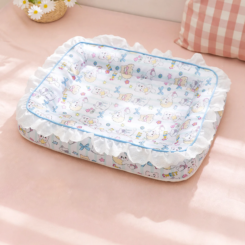 Sommer-Haustier-Bett, Sisal, abnehmbar und waschbar