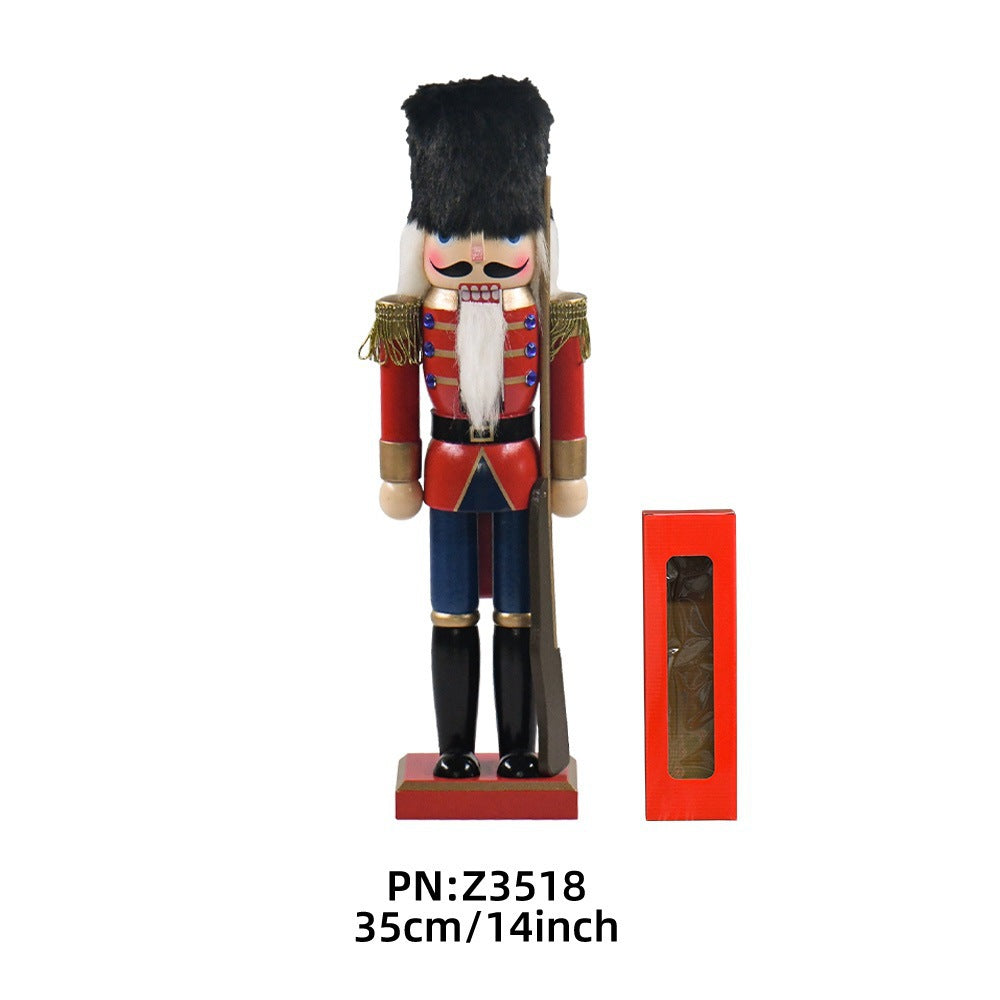 Dekorative Nussknacker-Figur aus Holz für festliche Anlässe