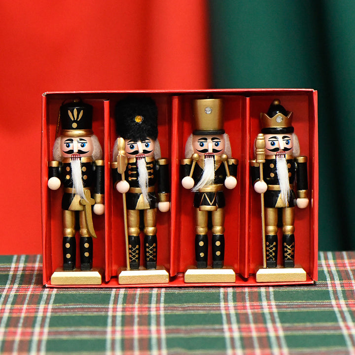 Nussknacker-Soldat aus Hartholz, 13 cm