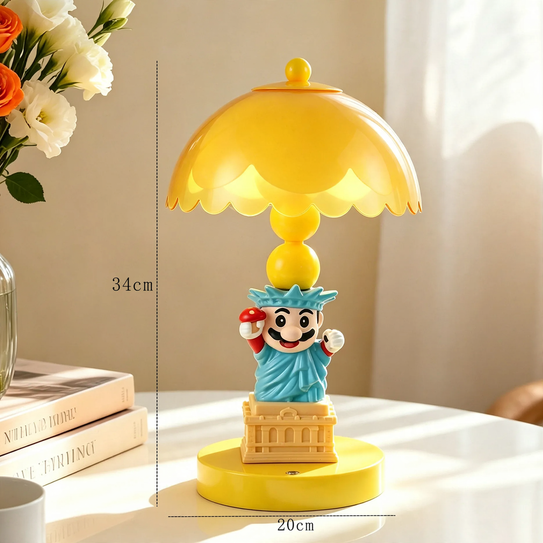 Super-Mario-Tischlampe, Cartoon-Design