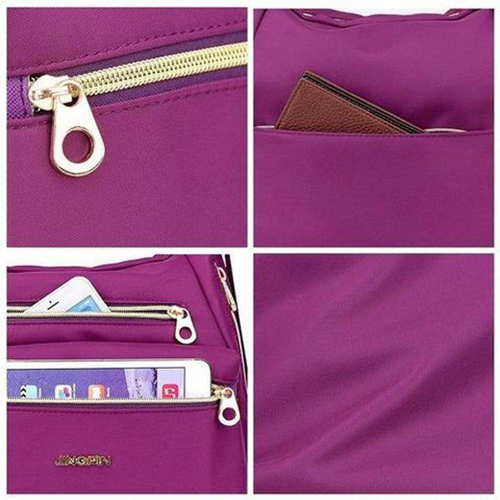 Tasche mit doppelten Reißverschlüsse, Rucksack, Handtasche und Umhängetasche | Karnz