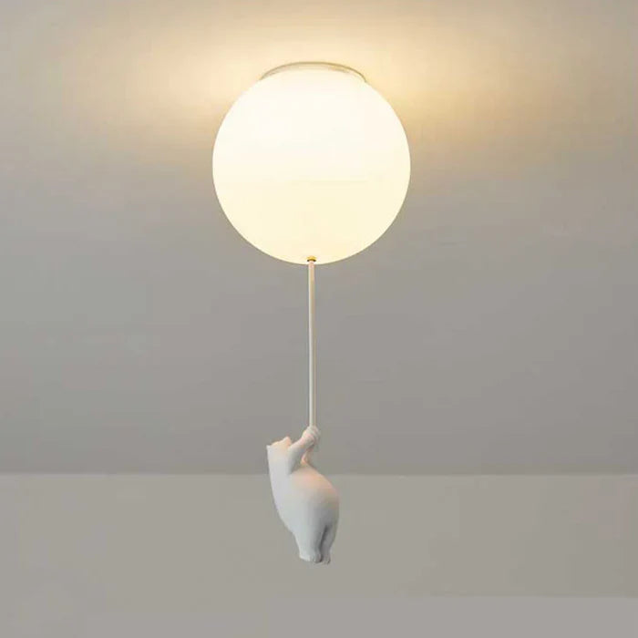 Kinder-Deckenlampe mit Bär und Ballon - CloudBear | Karnz