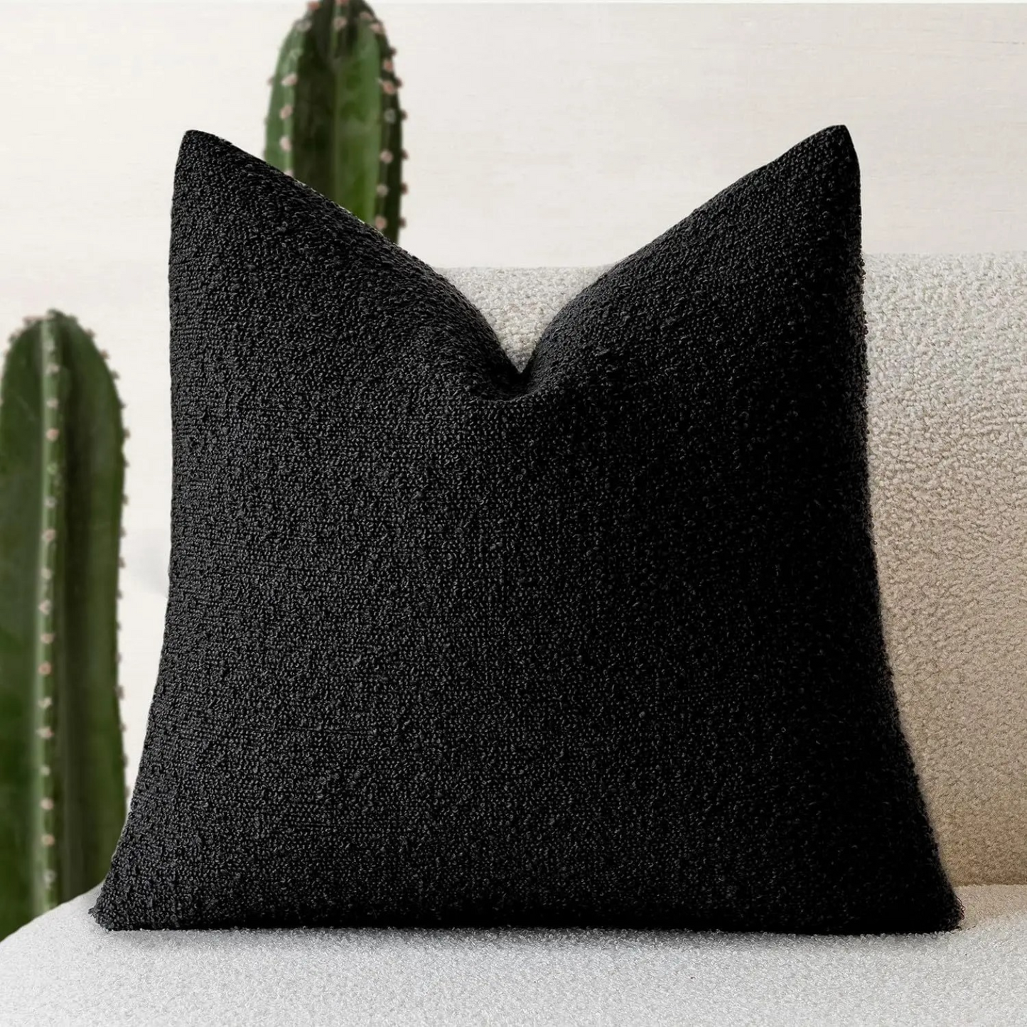 Tulum Bouclé Kissenbezug 45x45cm Dekokissen
