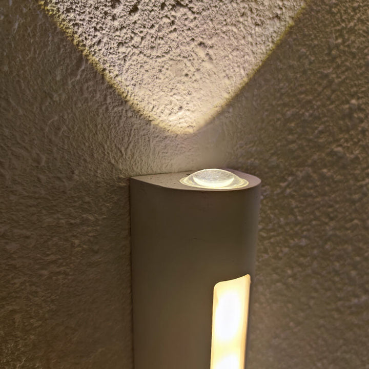 Moderner minimalistischer zylindrischer Design-LED-Außen-Wandleuchte Deko-Lampe | Karnz