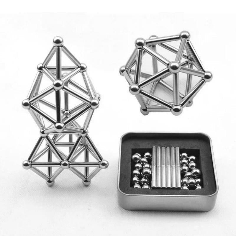 DIY-Set aus Magnetkugeln und -stäben