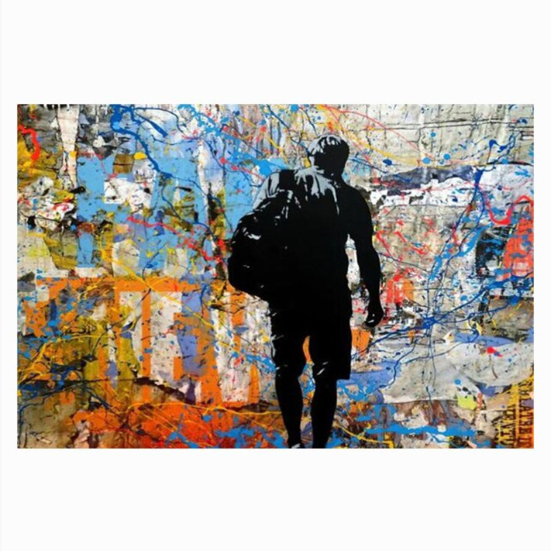 Street-Art-Pop-Graffiti – Leinwandbild