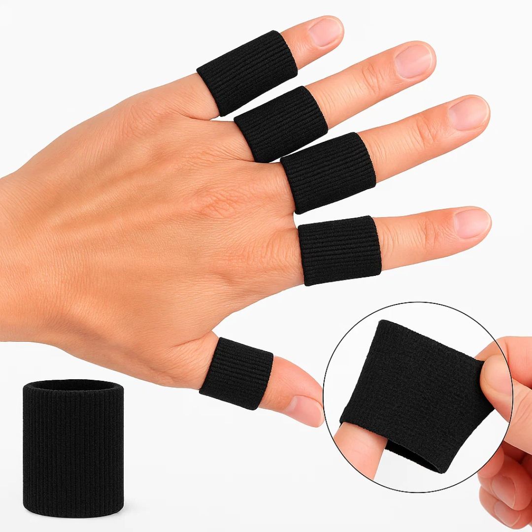 FlexiGuard | Finger Schutzärmel – Verletzungsprävention – Atmungsaktive, enganliegende Passform – Hält Wunden und Verbände an Ort und Stelle – Sport- und Alltagskomfort Karnz