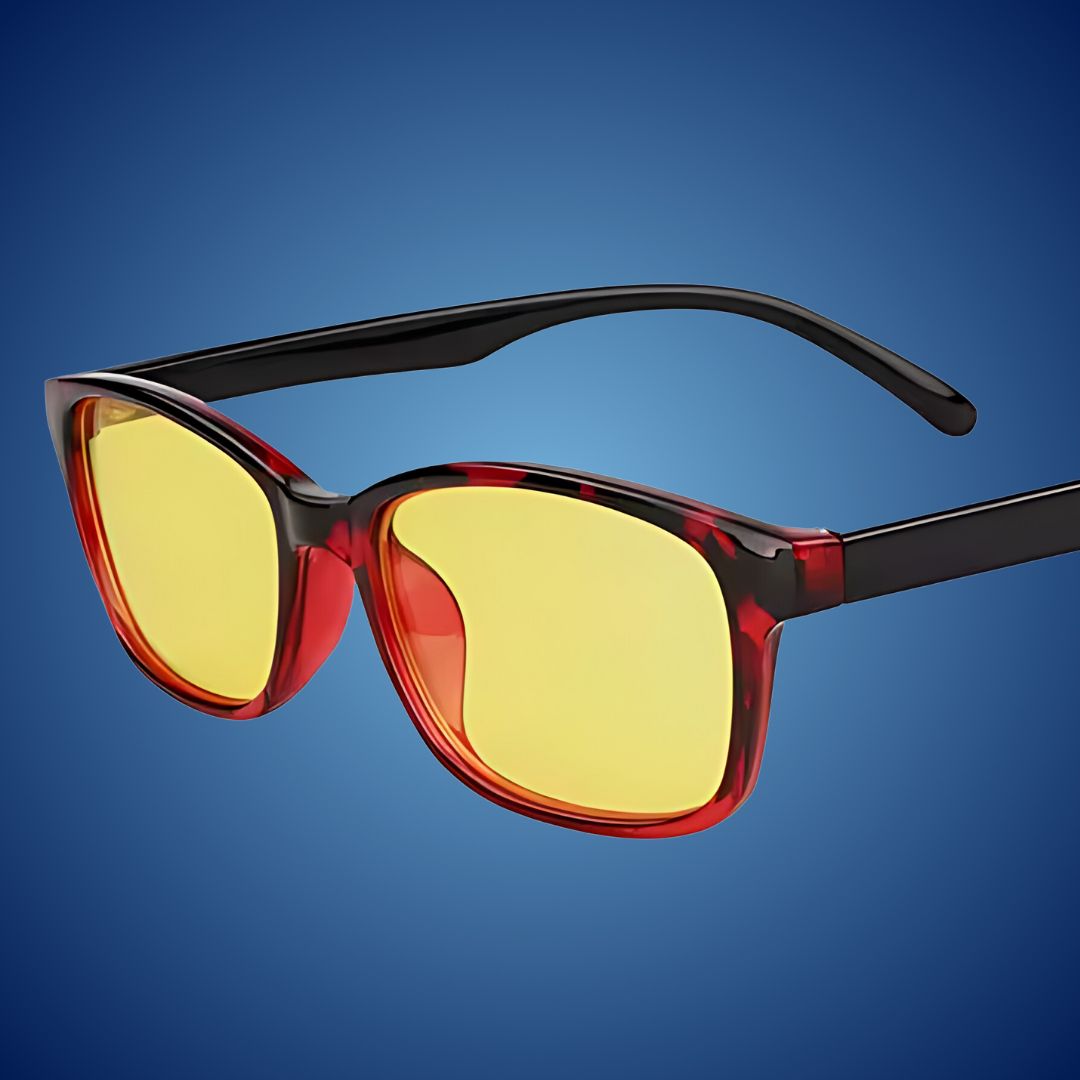 VisionGuard Blaulichtbrille | Augenbelastung Linderung - Schlafverbesserung - Computerbildschirmbrille - Antireflexbeschichtung Karnz