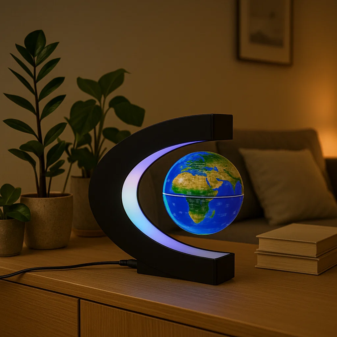 AstroGlobe LED-Weltkugel – Schwebende Globuslampe mit Magnetaufhängung
