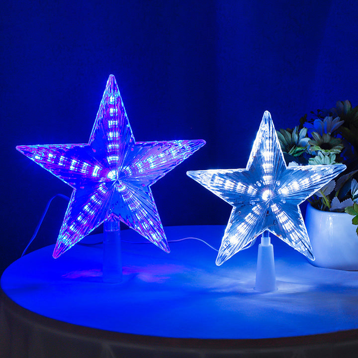 LED-Weihnachtsbaum-Spitze Stern mit Beleuchtung