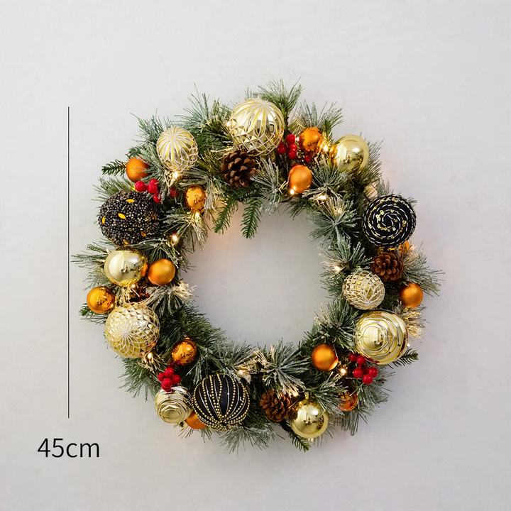 Weihnachtskranz, 45 cm, mit Beleuchtung