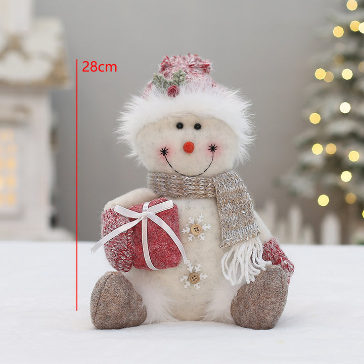 Dekorative Wichtelfigur in Rosa für Weihnachten