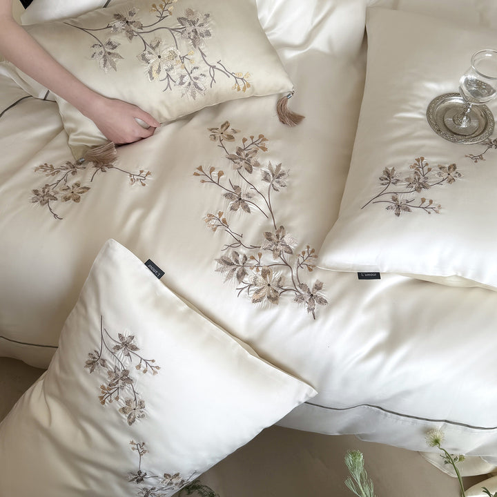 Französisches Tencel-Bettwäsche-Set, 4-teilig, Kühleffekt