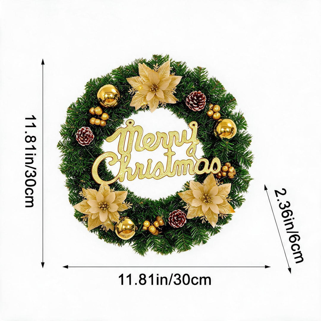 Weihnachtskranz mit Merry Christmas Schriftzug