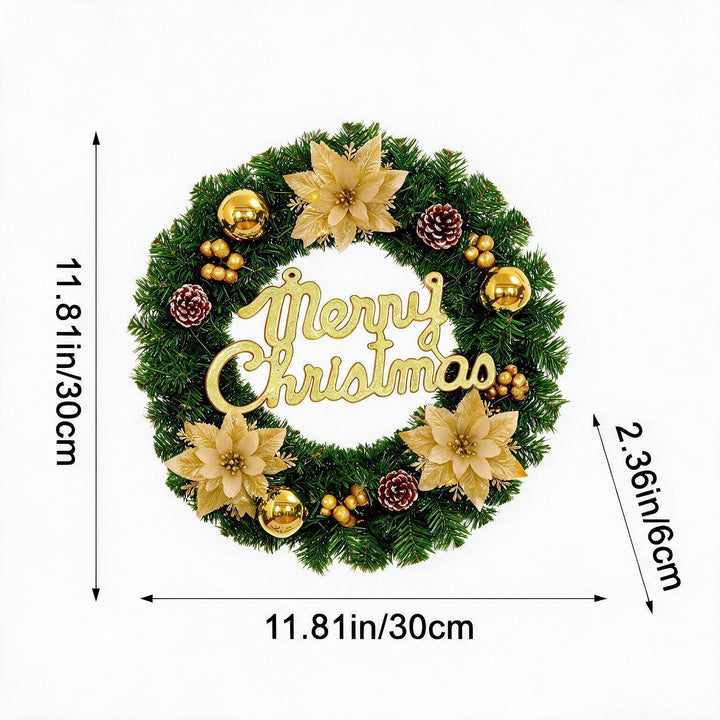 Weihnachtskranz mit Merry Christmas Schriftzug
