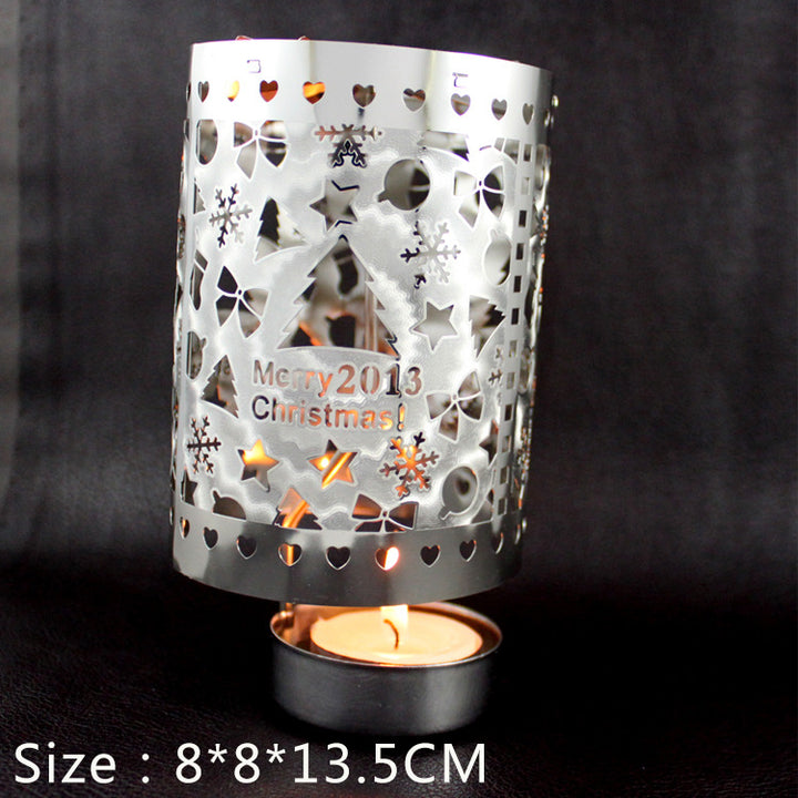 Rotierender Teelichthalter aus Messing, durchbrochenes Design