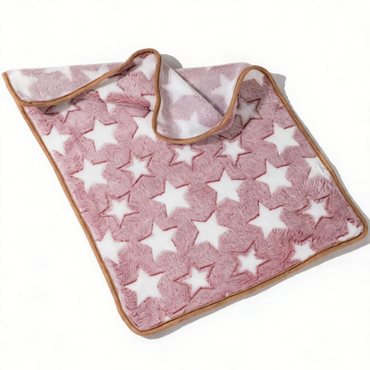 Haustiermatte aus Fleece, Pfoten- und Knochenmuster
