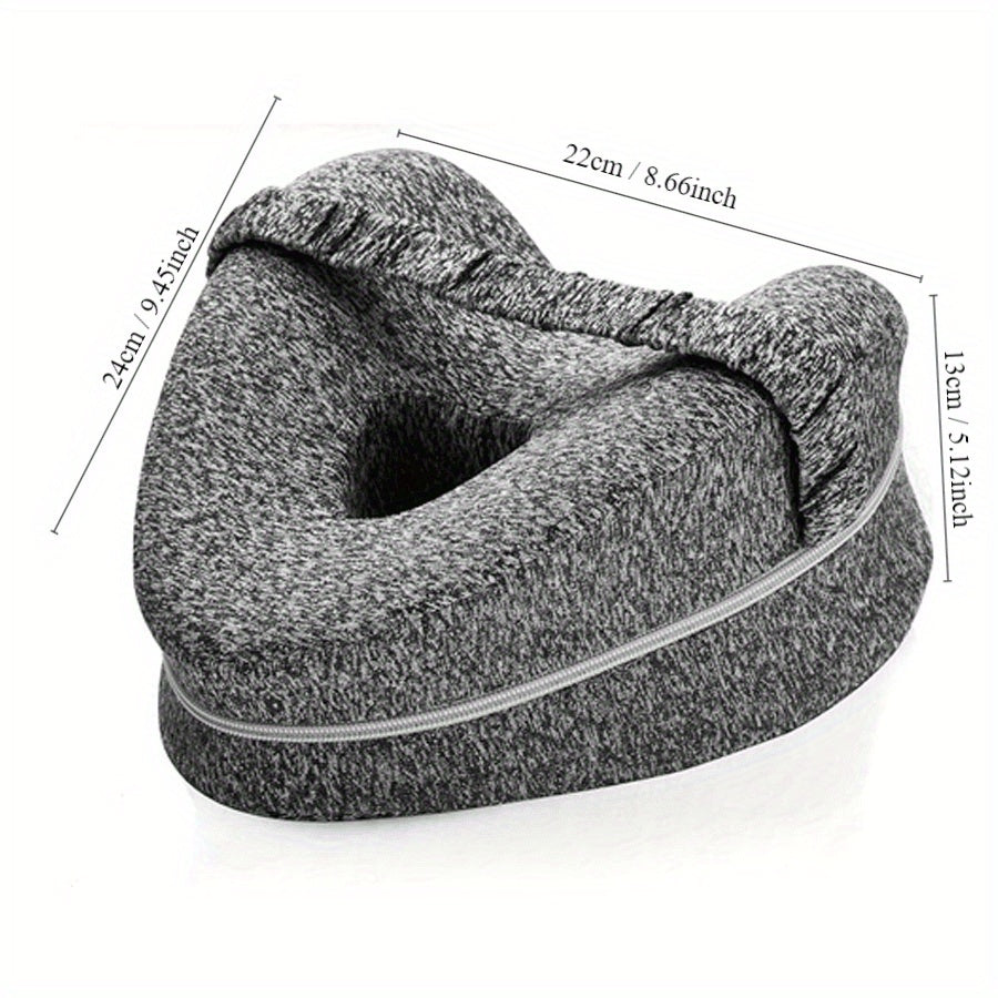 Ergonomisches Kniekissen für Seitenschläfer - Stützend aus Memory-Schaum mit waschbarem Bezug | Karnz