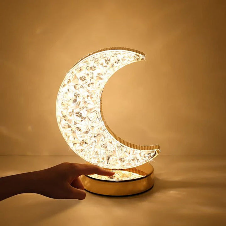 Magische Kristall Tischlampe mit Dimmer - Celestia | Karnz
