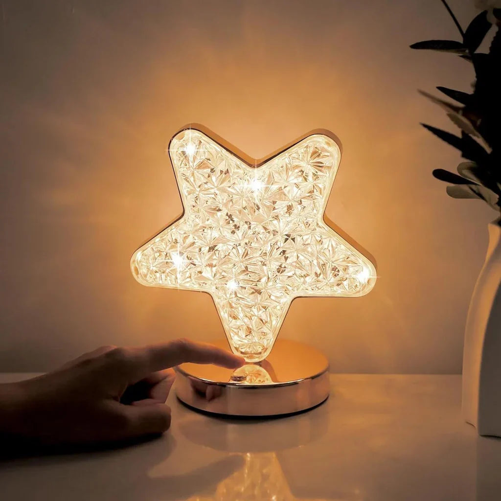 Magische Kristall Tischlampe mit Dimmer - Celestia | Karnz