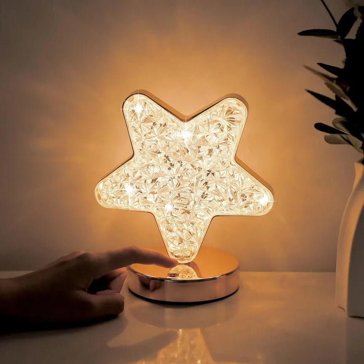 Magische Kristall Tischlampe mit Dimmer - Celestia | Karnz
