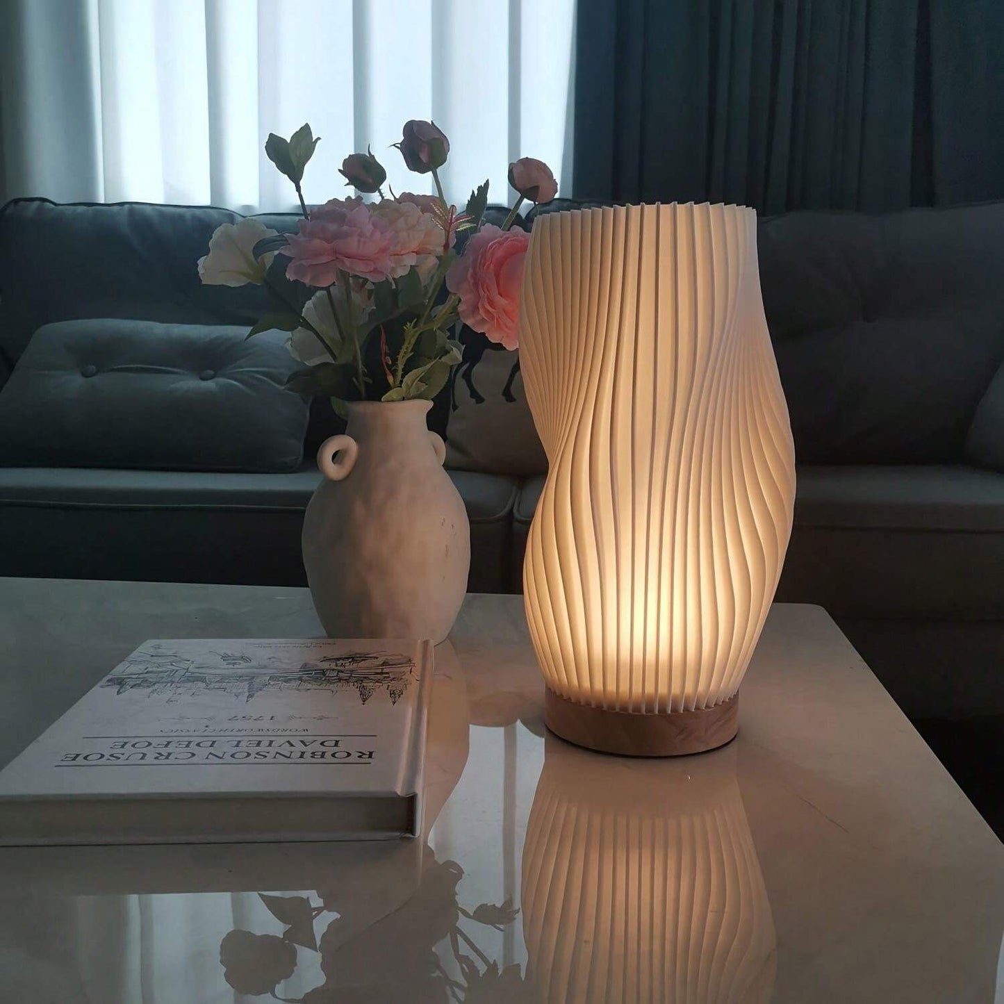 Wellenförmige Ambient Lampe - Sofia | Karnz