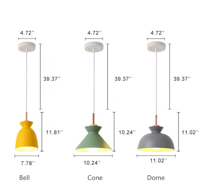 Karnz | AuroraLite Nordic Pendelleuchte | Metall-Design | 1-Licht | Moderne Farboptionen