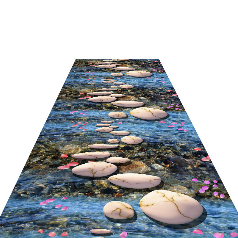 Dekorativer 3D Wasser Stil Teppich Karnz