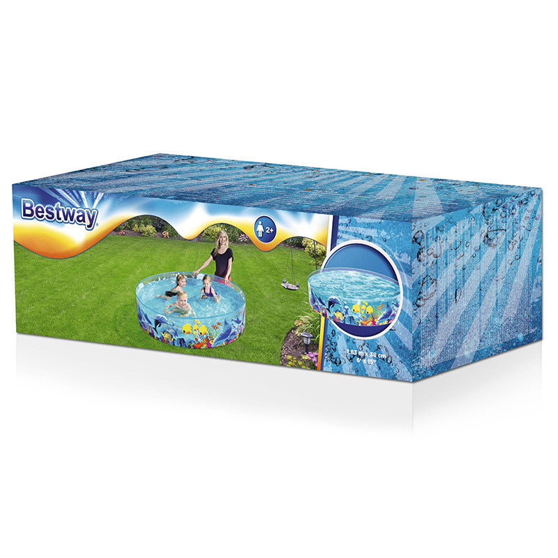 Damen Aufblasbares Kinder-Planschbecken mit maritimem Unterwasserdesign Karnz