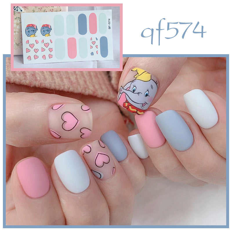 Künstliche Nagelkunst mit Smileys und Herzen Karnz