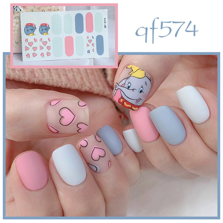 Künstliche Nagelkunst mit Smileys und Herzen Karnz