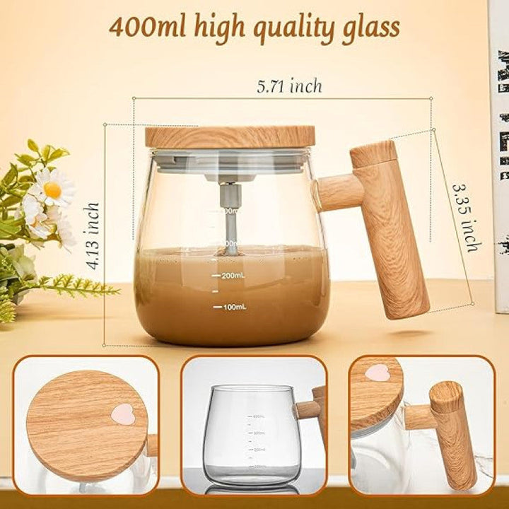 400ml Elektrische Mischbecher, Automatischer Tragbarer Glasbecher Mixer Karnz