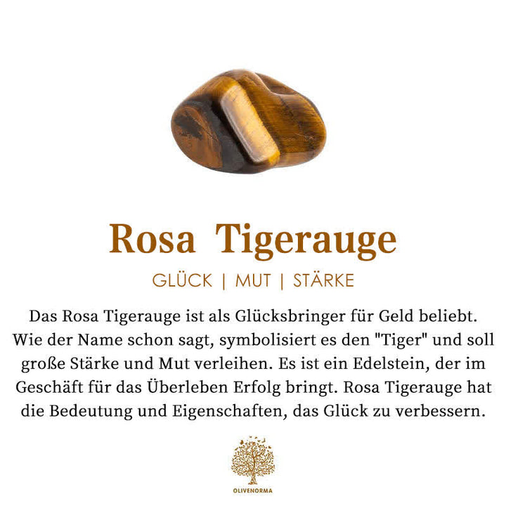 Orion-Spirituelle Halskette mit Tigerauge und Lapislazuli – Rosenkranz für Männer
