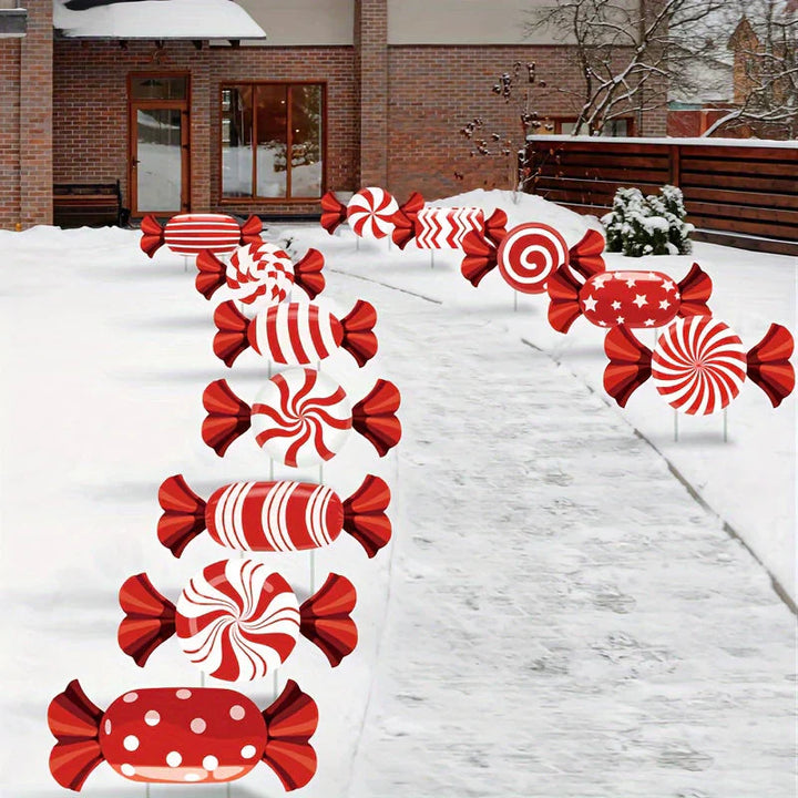 Karnz | CandyLume - Weihnachtszuckerstangenpfaddekoration