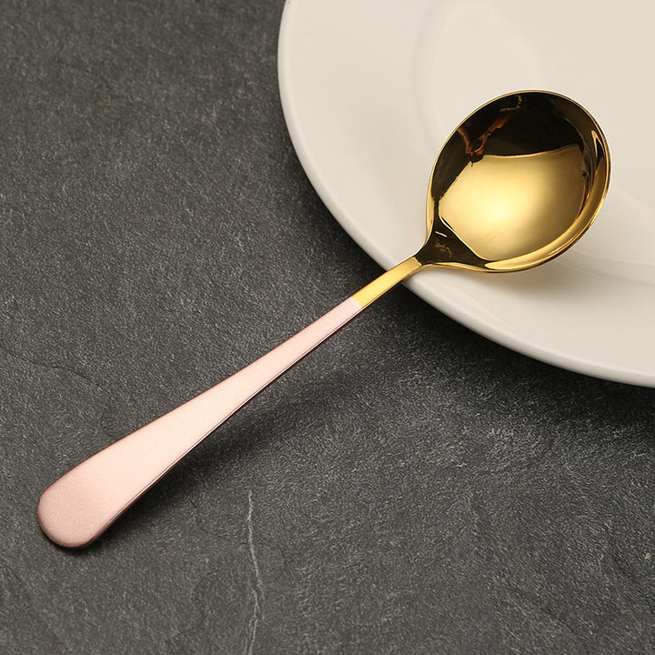 Elegante vergoldete Servierlöffel Karnz