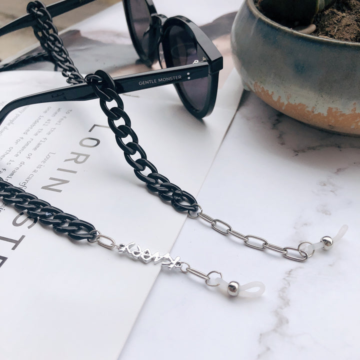 Chunky Metallkette Brillehalter Karnz