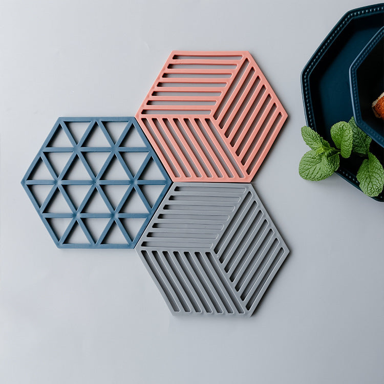 Unisex Silikon Untersetzer mit geometrischem Design Karnz