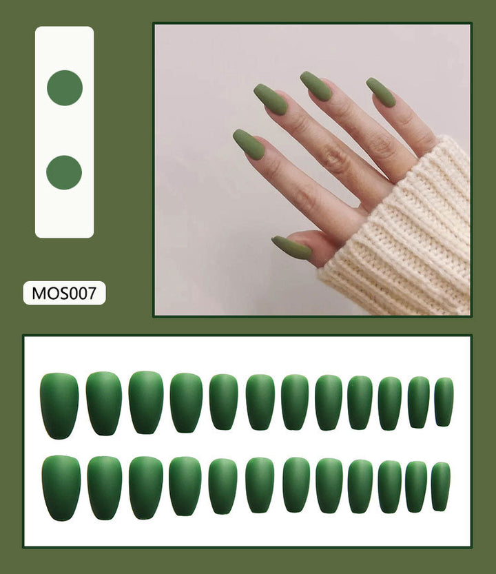 Matte Finish Press-On Nail Tips Karnz 178815*10mm0277